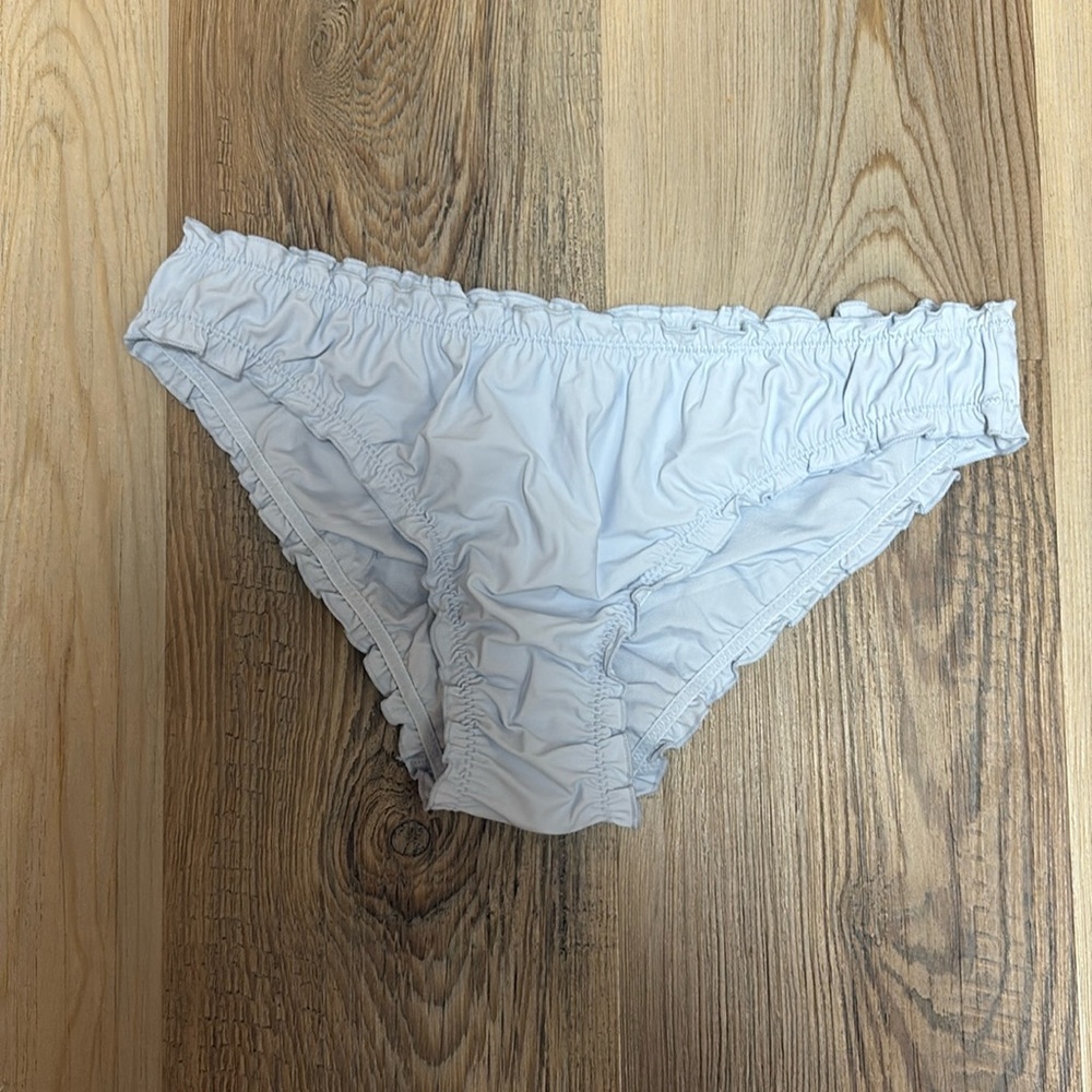 & other stories ruched bathing suit bottom